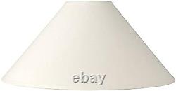 Empire Lamp Shade Linen Chimney White Large 6 Top X 23 Bottom X 13.5 High Spi