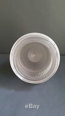 English Antique/Vintage Acorn Prismatic Glass Ceiling Pendant Light Shade (20s)