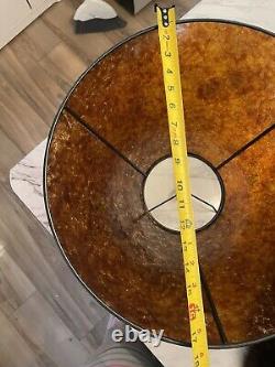 Extra Large Vintage Mica Lamp Shade