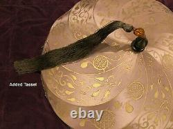 FORTUNY Silk PENDANT LAMPS Hanging Light Shades Italy NWOT Hand Made VINTAGE Vtg