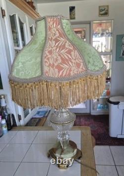 Fabulous Victorian Style Lamp Shade, With fringes & Beads, Handmade
