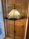 Fabulous Vintage Leaded Slag Glass Stained Glass Pyramid Large Lamp Shade