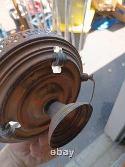 Fenton Cranberry Pink Opalescent Hobnail Glass Lamp Shade