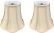 Flare Bottom Outside Corner Scallop Bell Lamp Shade, Bs-703-10bg-2, Beige, 5 X 1