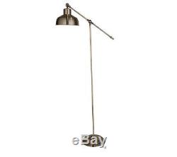 Floor Lamp Vintage Style Antique Brass Lighting Lampshade Light Shade Tall Large