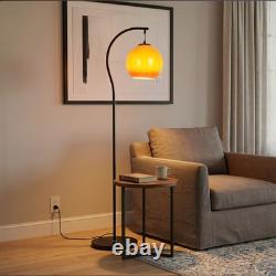 Glass Sphere Sunset Lampshade, 1260in Curved Independent Living Room Floor Lamp