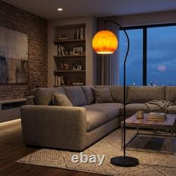 Glass Sphere Sunset Lampshade, 1260in Curved Independent Living Room Floor Lamp