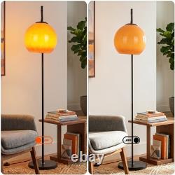 Glass Sphere Sunset Lampshade, 1260in Curved Independent Living Room Floor Lamp
