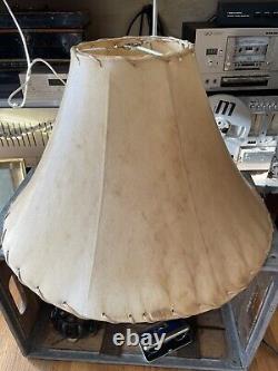 Gorgeous Vintage Large Rawhide Lamp Shade (18 bell) Leonard R. Foss Rustic S. W