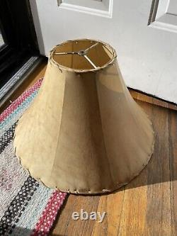 Gorgeous Vintage Large Rawhide Lamp Shade (18 bell) Leonard R. Foss Rustic S. W