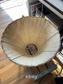 Gorgeous Vintage Large Rawhide Lamp Shade (18 bell) Leonard R. Foss Rustic S. W