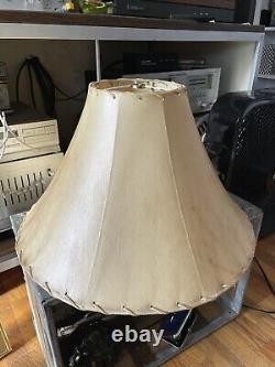 Gorgeous Vintage Large Rawhide Lamp Shade (18 bell) Leonard R. Foss Rustic S. W