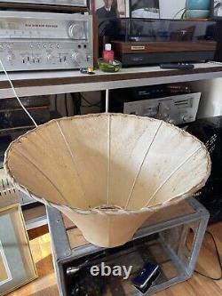 Gorgeous Vintage Large Rawhide Lamp Shade (18 bell) Leonard R. Foss Rustic S. W