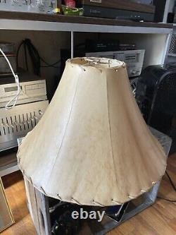 Gorgeous Vintage Large Rawhide Lamp Shade (18 bell) Leonard R. Foss Rustic S. W