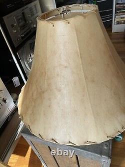 Gorgeous Vintage Large Rawhide Lamp Shade (18 bell) Leonard R. Foss Rustic S. W