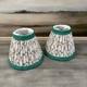 Greenrow Printed Sconce Lamp Shade Lattice Set/2 Green Multi 5h Nwob Read