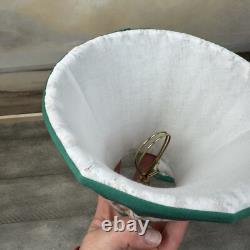 GreenRow Printed Sconce Lamp Shade Lattice Set/2 Green Multi 5h NWOB Read