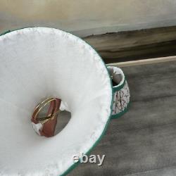 GreenRow Printed Sconce Lamp Shade Lattice Set/2 Green Multi 5h NWOB Read