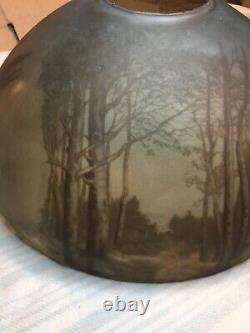 Handel Phoenix Pairpoint Pittsburgh Jeannette Antique Reverse Painted Lampshade