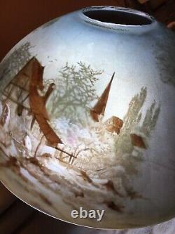 Handel Phoenix Pairpoint Pittsburgh Jeannette Antique Reverse Painted Lampshade