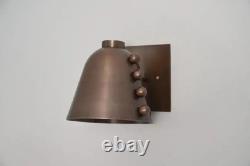 Handmade Stilnovo Style Brass Wall Sconce Mid Century Modern Cone Wall Light