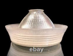 Holophane Light Lamp Shade Globe Sailor Hat 5540 Vintage Industrial Glass