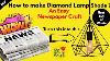 How To Make Lamp Shade Using Newspaper A Vintage Pendant Diamond Shape Diy The Smile Scoop