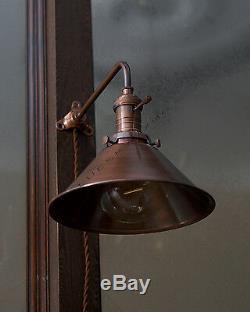 Industrial Vintage Copper shade Wall Lamp Retro Edison Wall Mount DIY Lighting