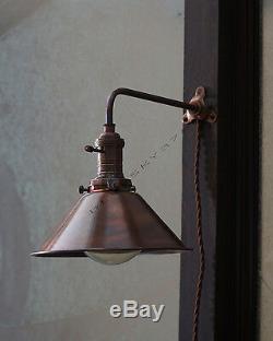 Industrial Vintage Copper shade Wall Lamp Retro Edison Wall Mount DIY Lighting
