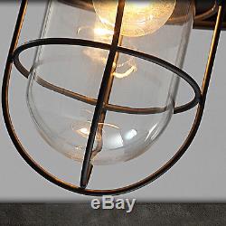 Industrial Vintage Retro Cage Pendant Lamp Shades Factory Edison Ceiling Light