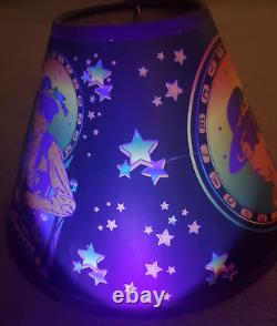 Jimmy Hendrix Paper Lamp Shade Signature Glows Under Black Light Vtg FLAWED OOAK