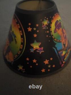 Jimmy Hendrix Paper Lamp Shade Signature Glows Under Black Light Vtg FLAWED OOAK