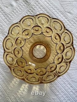 LE Smith Moon & Stars Amber Glass Parlor Lamp Shade Replacement 10