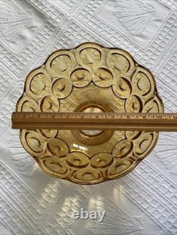 LE Smith Moon & Stars Amber Glass Parlor Lamp Shade Replacement 10