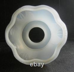 LOT OF 4 ANTIQUE TRANSLUCENT NICELY SHAPED HEXAGON LAMP SHADES With3 FLORAL DECOR