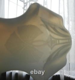 LOT OF 4 ANTIQUE TRANSLUCENT NICELY SHAPED HEXAGON LAMP SHADES With3 FLORAL DECOR