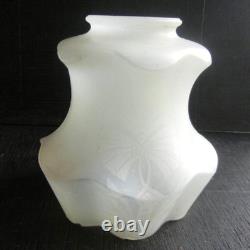 LOT OF 4 ANTIQUE TRANSLUCENT NICELY SHAPED HEXAGON LAMP SHADES With3 FLORAL DECOR