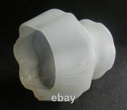 LOT OF 4 ANTIQUE TRANSLUCENT NICELY SHAPED HEXAGON LAMP SHADES With3 FLORAL DECOR