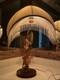 Lady Dancing Posing Table Lamp With Beaded Lamp Shade 26 Vintage