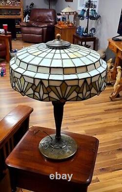 Lamb Brothers & Greene Prairie Lamp Mint Shade withOriginal Base Stunning