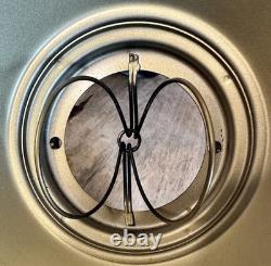 Lamp Shades Set 3 Black Tole Metal Gold Fleur Bridge 6in Fitter