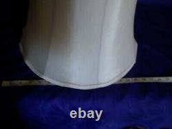 Lamp Vtg Mid Century Retro Modern Large Drum Shade cream or off white 16 X 18