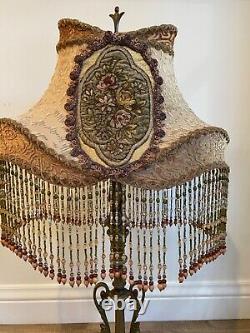 Lamp shades vintage/custom handsewn/silk/beaded