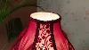 Lampshade Red Lampshade Table Lampshade Fabric Lampshade Vintage Lampshade Velvet Shade 22114761