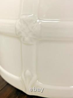 Large Antique Art Deco White Milk Glass Cathedral/Gothic/School/Bank Light Shade