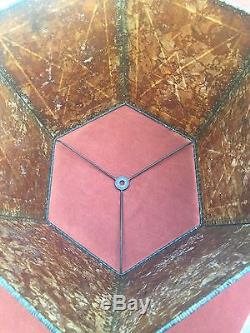 Large Antique Vintage Arts & Crafts Mission Style MICA Lamp Shade