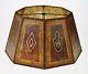 Large Antique Vintage Arts & Crafts Mission Style Mica Lamp Shade Octagonal