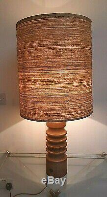 Large MCM Vintage'Sheerlite' Doulton Lamp Base & Period Retro Shade Complete