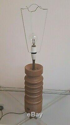 Large MCM Vintage'Sheerlite' Doulton Lamp Base & Period Retro Shade Complete