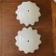 Large Mid Century Ceiling Light Shades Wave Edge 12 Diameter